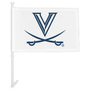 University of Virginia Sabre Car Flag