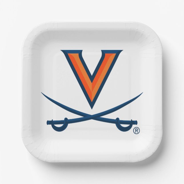 University of Virginia Sabre Paper Plates (Front)