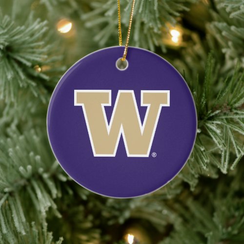 University of Washington Ceramic Ornament