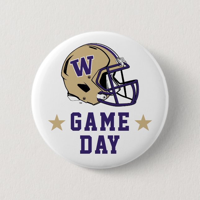 University of Washington Game Day Button (Front)