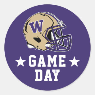 University of Washington Game Day Classic Round Sticker