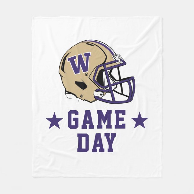 University of Washington Game Day Fleece Blanket (Front)