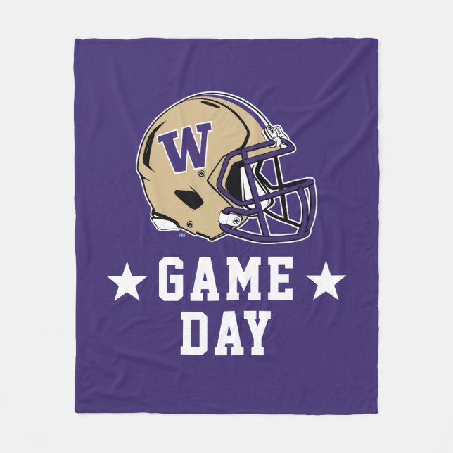 University of Washington Game Day Fleece Blanket (Front)