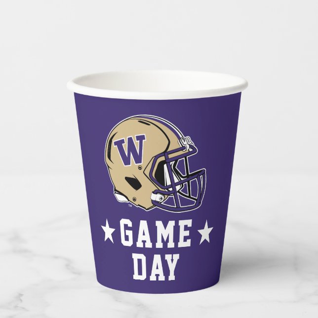 University of Washington Game Day Paper Cups (Front)