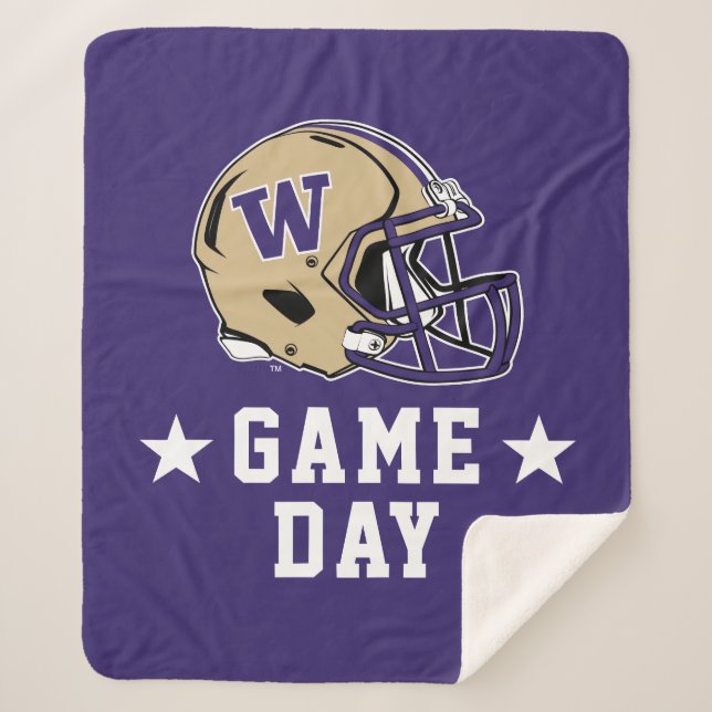 University of Washington Game Day Sherpa Blanket (Front)