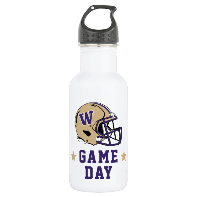 University of Washington Game Day Stainless Steel Water Bottle (Front)