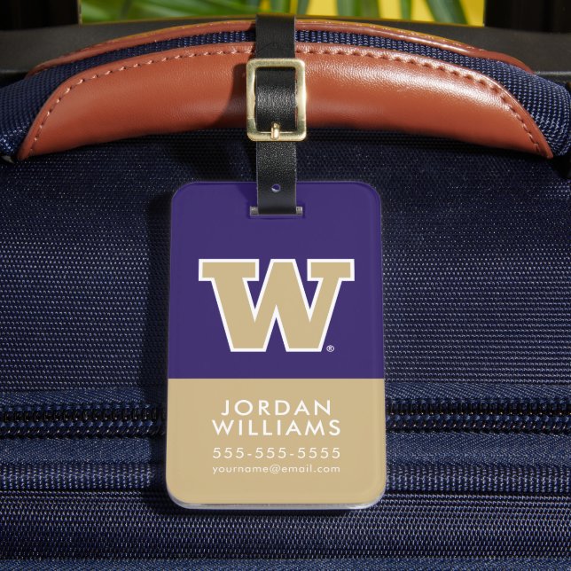 University of Washington Luggage Tag (Front Insitu 2)