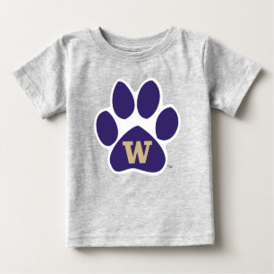 University of Washington Purple & Gold Husky Paw Baby T-Shirt
