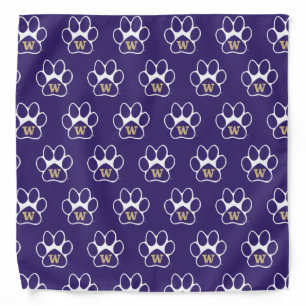 University of Washington Purple & Gold Husky Paw Bandana