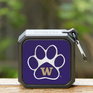 University of Washington Purple & Gold Husky Paw Bluetooth Speaker