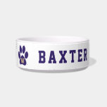 University of Washington Purple & Gold Husky Paw Bowl<br><div class="desc">Show your school spirit with this University of Washington-inspired design featuring a bold purple husky paw print. The center of the paw showcases the iconic gold "W" logo, symbolizing the proud tradition of the Huskies. The deep purple hue represents the school's official colors, creating a striking contrast that stands out....</div>