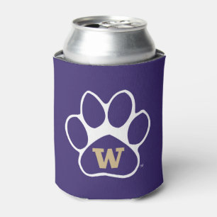 University of Washington Purple & Gold Husky Paw Can Cooler