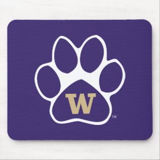 University of Washington Purple & Gold Husky Paw Mouse Pad