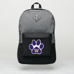 University of Washington Purple & Gold Husky Paw Port Authority® Backpack