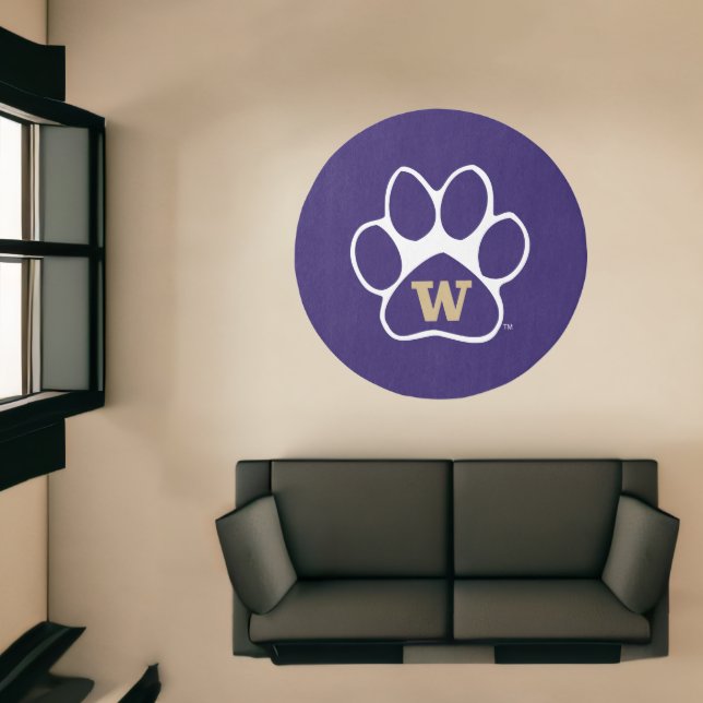 University of Washington Purple & Gold Husky Paw Rug (Insitu (Indoor 1))