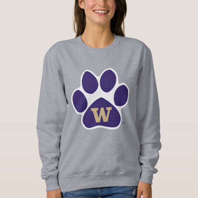 University of Washington Purple & Gold Husky Paw Sweatshirt (Front)