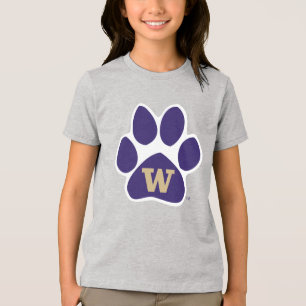 University of Washington Purple & Gold Husky Paw Tri-Blend Shirt