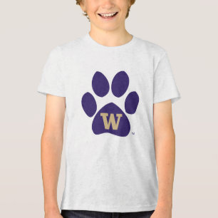 University of Washington Purple & Gold Husky Paw Tri-Blend Shirt
