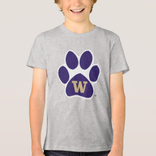 University of Washington Purple & Gold Husky Paw Tri-Blend Shirt