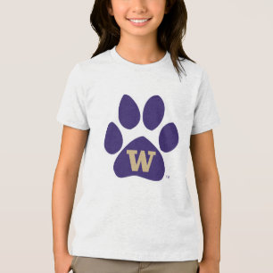 University of Washington Purple & Gold Husky Paw Tri-Blend Shirt