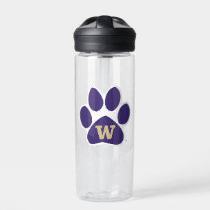 University of Washington Purple & Gold Husky Paw Water Bottle