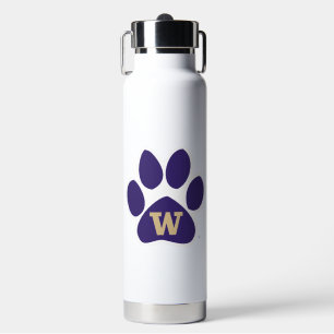 University of Washington Purple & Gold Husky Paw Water Bottle