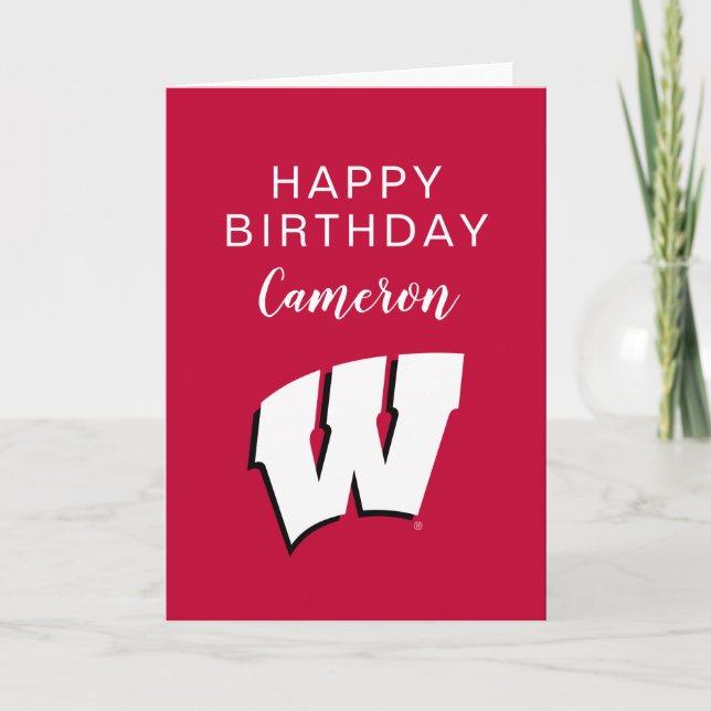 University of Wisconsin | Birthday Card (Front)