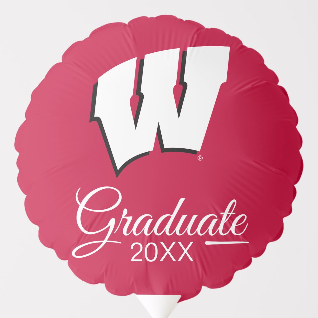 University of Wisconsin Graduation Balloon Zazzle