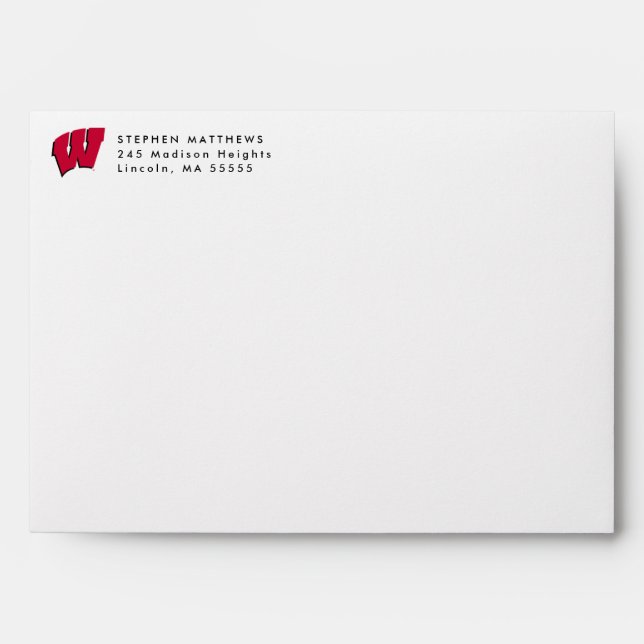 University of Wisconsin | Graduation Envelope (Front)