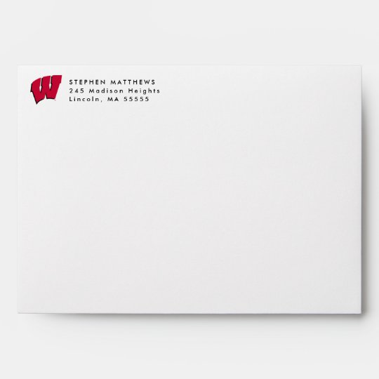 University of Wisconsin | Graduation Envelope | Zazzle.com