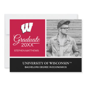 University of Wisconsin | Graduation Invitation