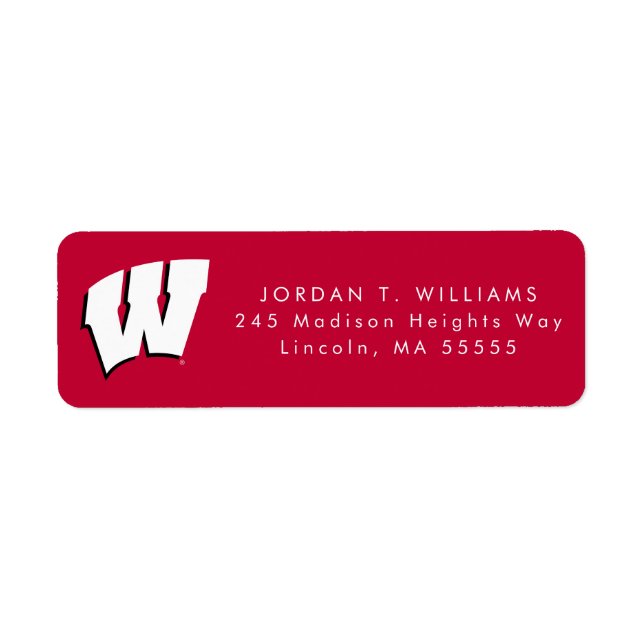 University of Wisconsin | Graduation Label (Front)
