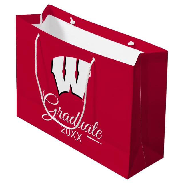 University of Wisconsin | Graduation Large Gift Bag (Front Angled)