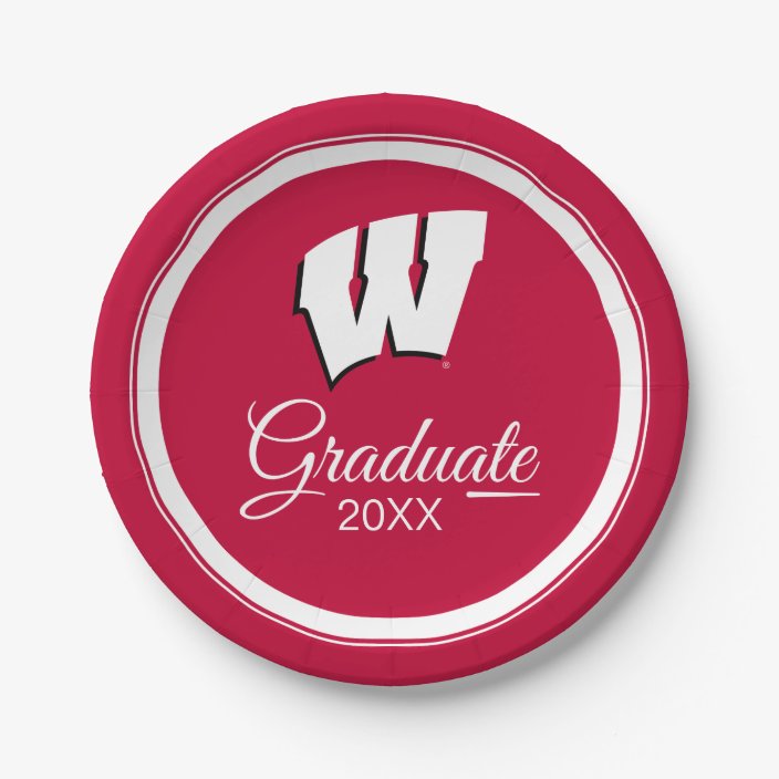 University of Wisconsin Graduation Paper Plate