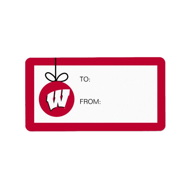 University of Wisconsin | Holiday Label (Front)