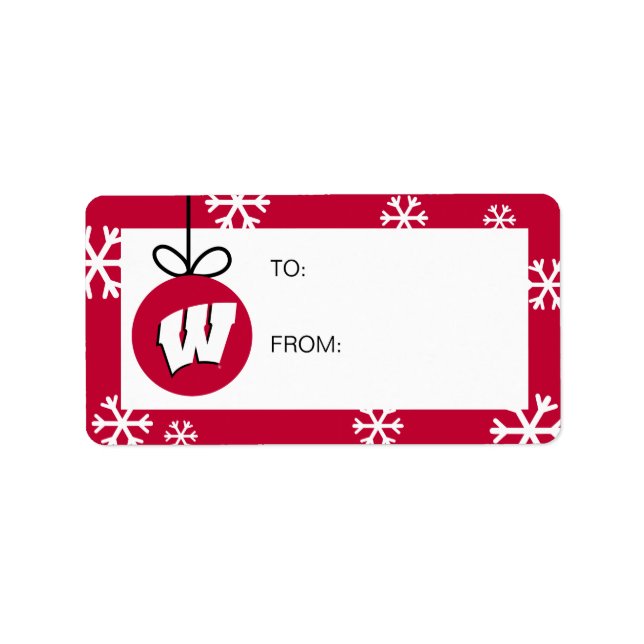 University of Wisconsin | Holiday Label (Front)