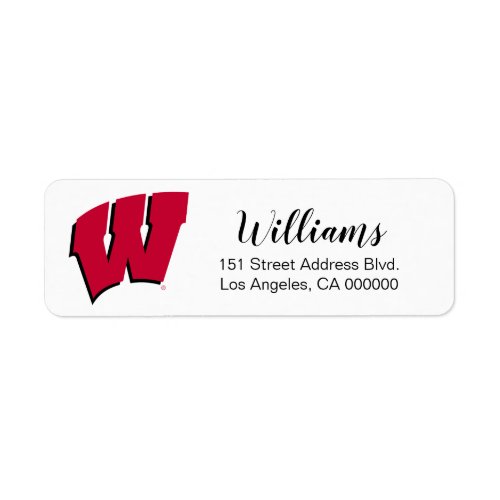 University of Wisconsin  Holiday Label