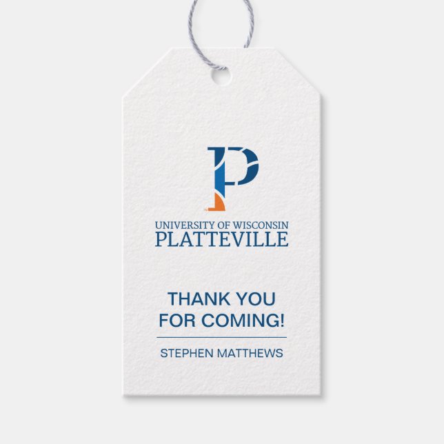 University of Wisconsin Platteville Gift Tags (Front)