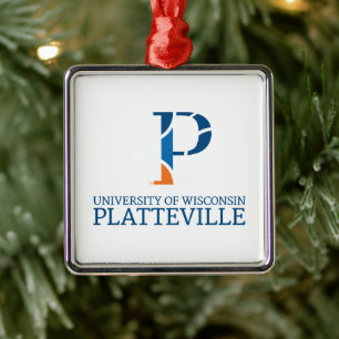 University of Wisconsin Platteville Metal Ornament
