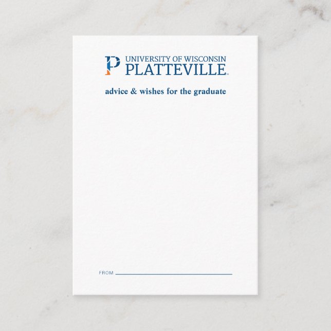 University of Wisconsin Platteville Note Card (Front)