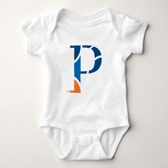 University of Wisconsin Platteville P Baby Bodysuit (Front)
