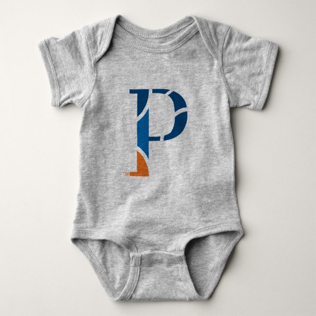 University of Wisconsin Platteville P Baby Bodysuit (Front)