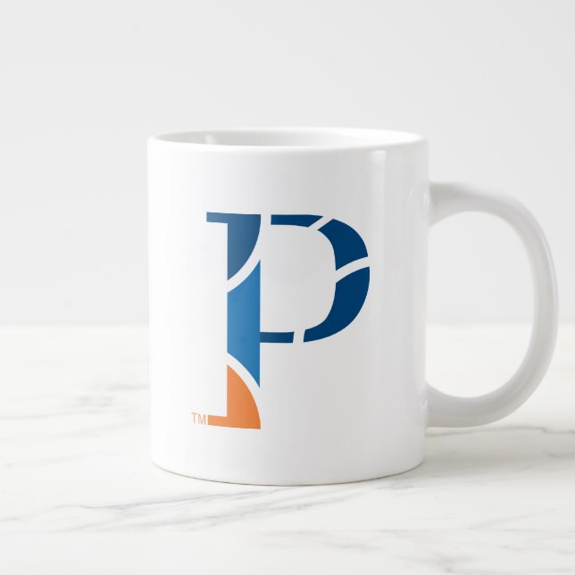 University of Wisconsin Platteville P Giant Coffee Mug (Right)