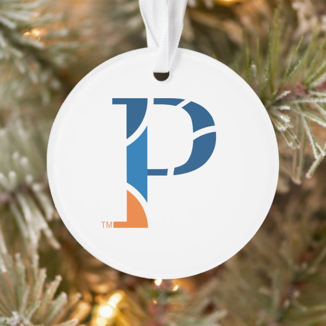 University of Wisconsin Platteville P Ornament (Tree)