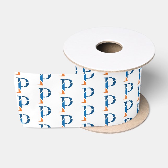 University of Wisconsin Platteville P Satin Ribbon (Spool)