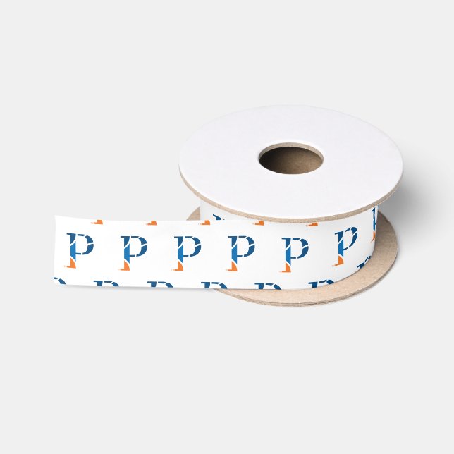 University of Wisconsin Platteville P Satin Ribbon (Spool)