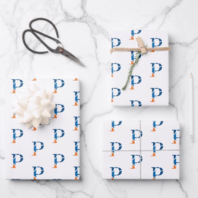 University of Wisconsin Platteville P Wrapping Paper Sheets (Front)