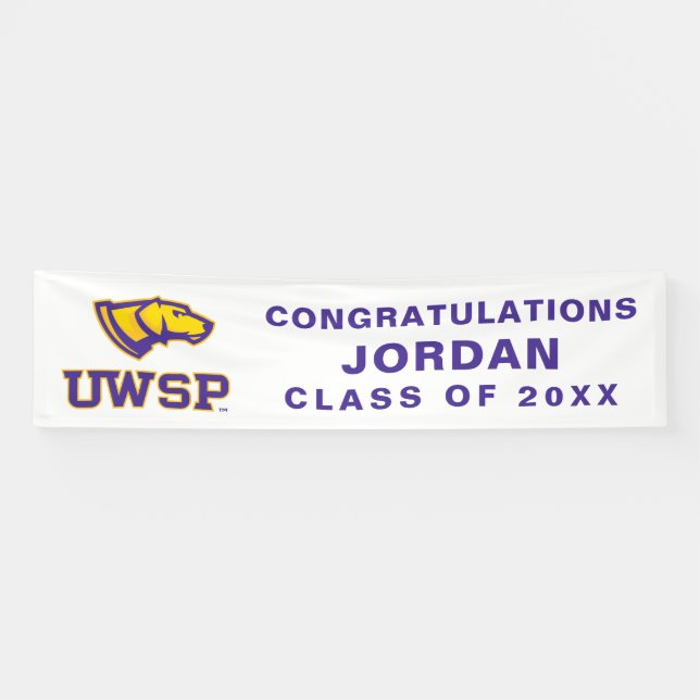 University of Wisconsin Stevens Point  Graduation Banner (Horizontal)