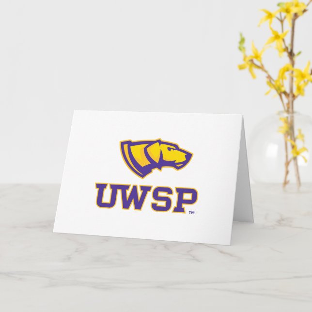 University of Wisconsin Stevens Point  Graduation Card (Yellow Flower)