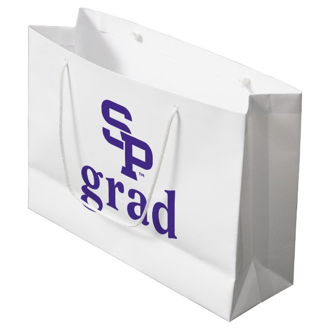 University of Wisconsin Stevens Point  Graduation Large Gift Bag (Front Angled)
